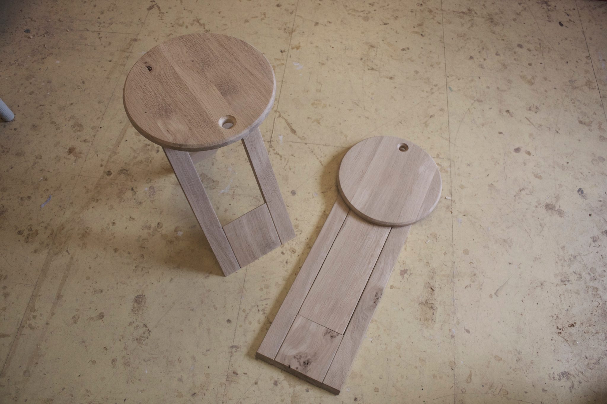 Oak stools