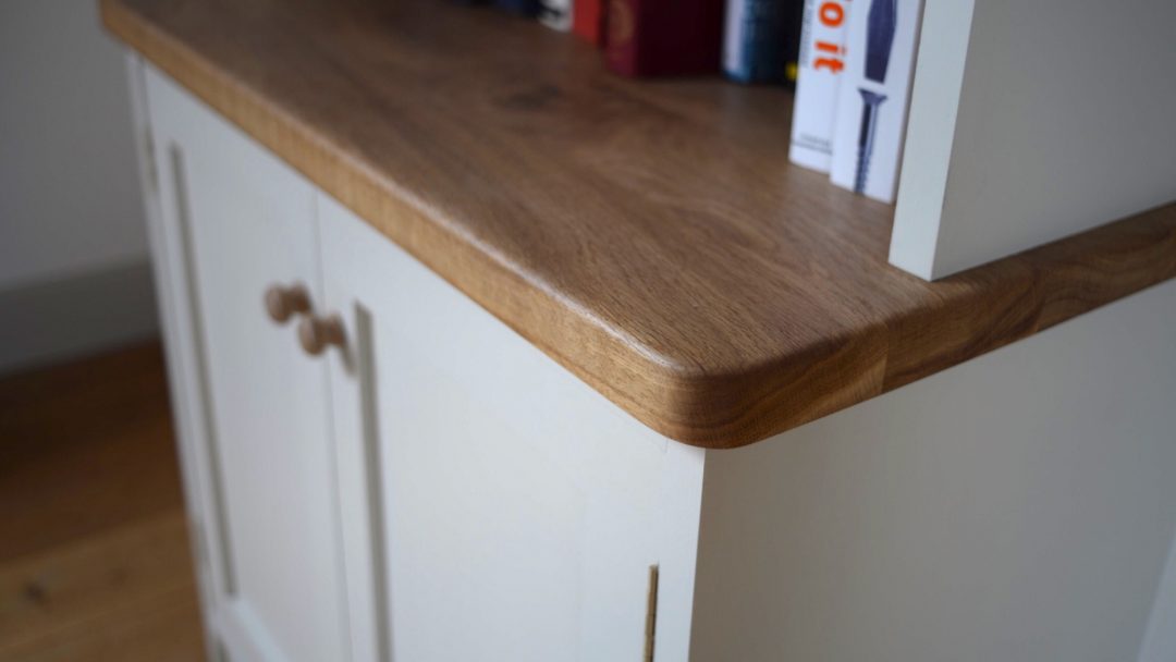 oak top bookcase