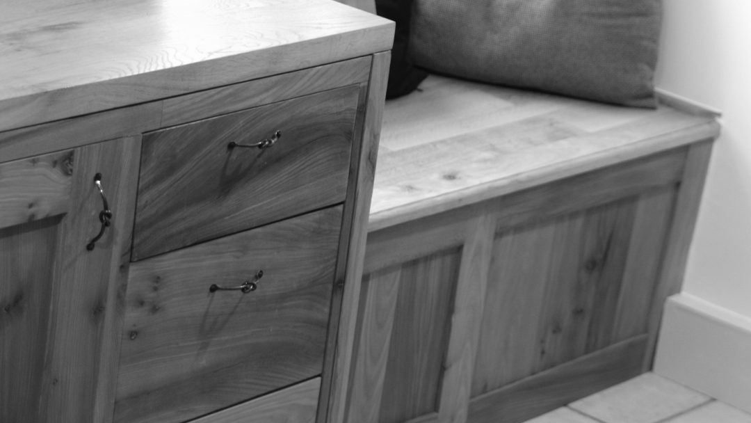 kitchen seat drawers