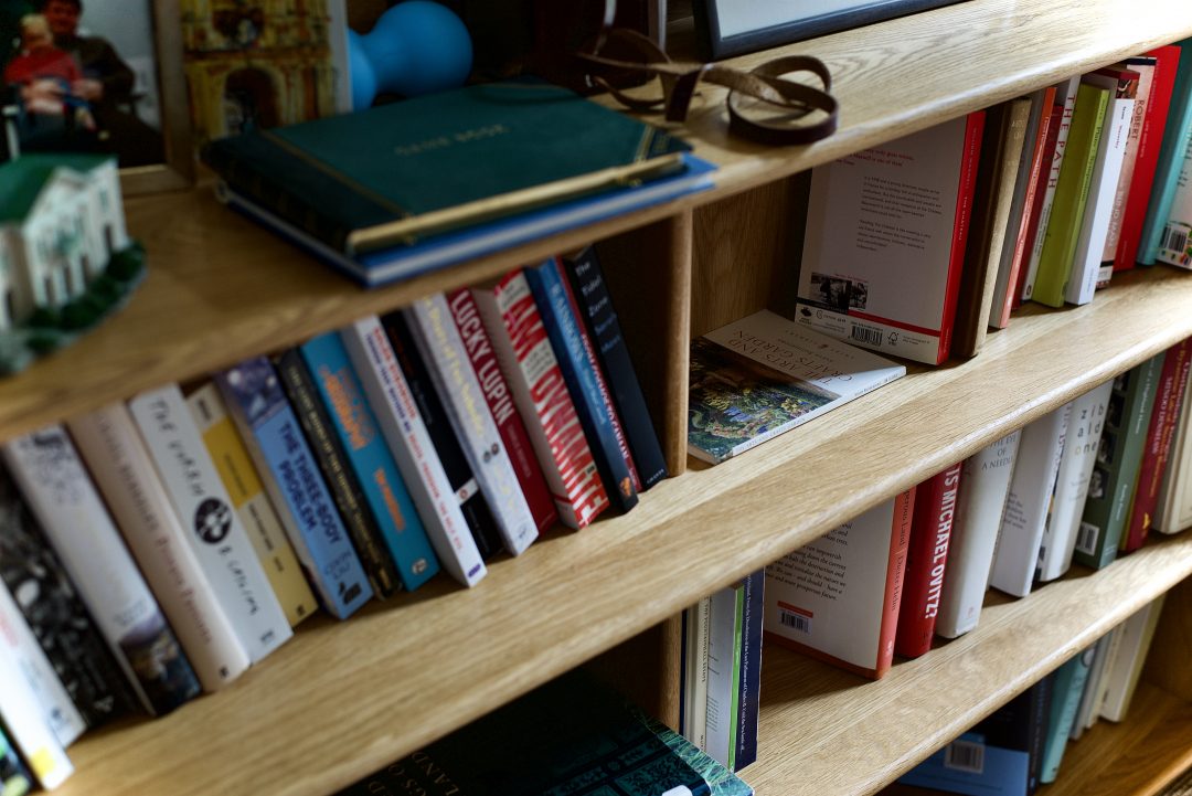 Solid oak bookcase